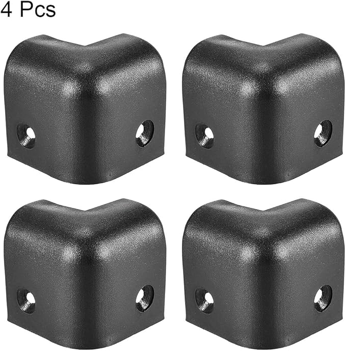 uxcell Speaker Corner Protectors Cabinet Edge Corner 1.14'' Speaker Stackable Guard Wrap Angle Case Protection 4pcs