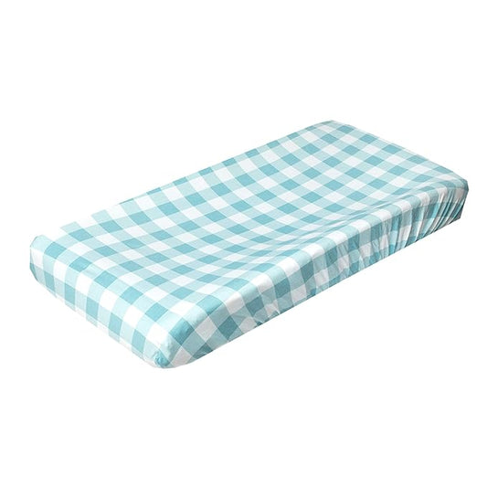 Premium Knit Diaper Changing Pad Cover Lincoln by Copper Pearl