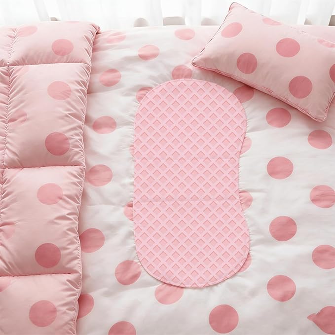 5 Pack Baby Burp Cloths for Girls, Soft Cotton, Pink Ice Cream Theme Design, Super Absorbent Baby Burping Cloths for Newborns, Machine Washable and Reusable Baby Spit-Up Cloths
