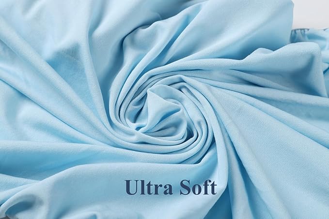 Nursing Pillow Cover Set 3 Pack Nursing Pillow Slipcovers for Moms Breastfeeding Moms, Ultra-Soft Stretchy Fit Standard Nursing Pillows Light Blue/Light Green/Dinosaur