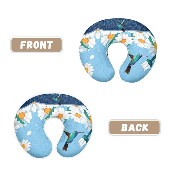 Forchrinse Hummingbird Daisy Nursing Pillow Cover for Baby Boys Girls,Stretch Nursing Pillows Slipcover Soft Nursing Pillow Slipcovers for Breastfeed