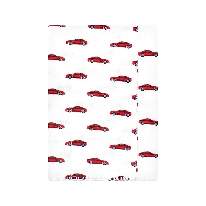 Hudson Baby Unisex Baby Cotton Flannel Burp Cloths, Going Places 4 Pack, One Size