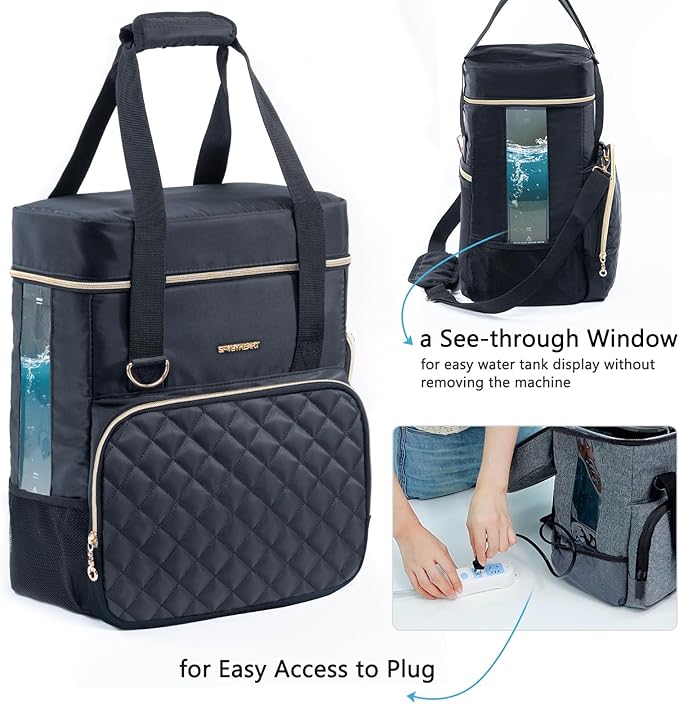 SFYBYHEART Carrying Case Compatible with Baby Brezza Formula Pro Advanced Formula Dispenser Machine Carrying Bag - Baby Formula Mixer Travel Bag with Pockets for Baby Essential, Pumps, Baby Bottles