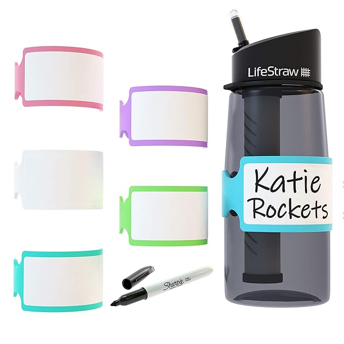 Pumpkin Doodle Permanent Write-on Labels for Bottles/Sippy Cups/Food Containers 6pcs (Multi-Pack)