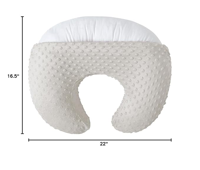 Nursing Pillow and Positioner for Breastfeeding, Ultra Soft Baby Breastfeeding Pillows for More Support for Mom and Baby, with Premium Removable Cover (Sand)