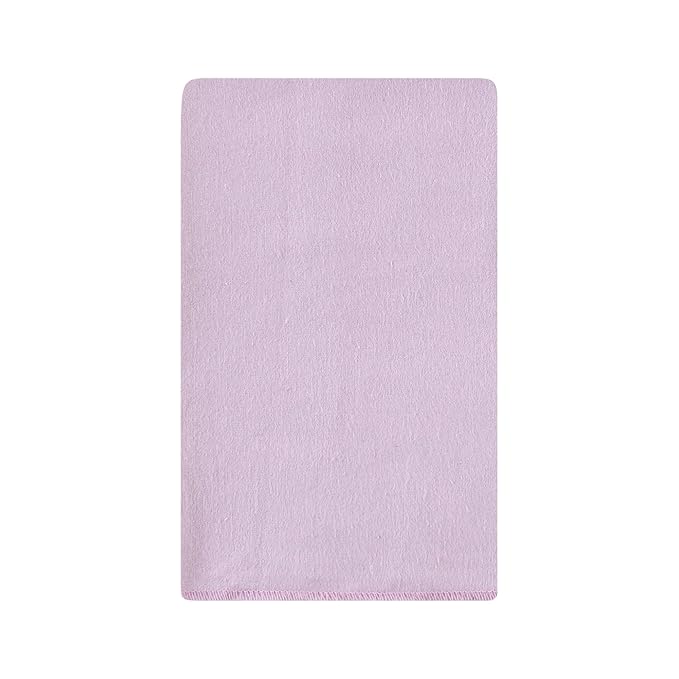 Hudson Baby Unisex Baby Cotton Flannel Burp Cloths, Purple Dainty Floral 10 Pack, One Size
