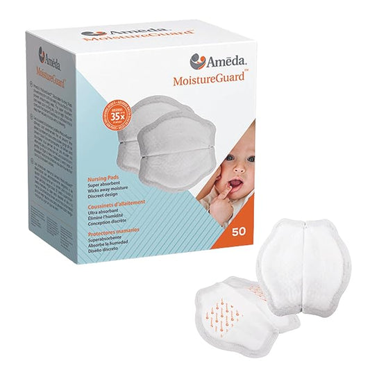 Ameda MoistureGuard Disposable Nursing Pads, 50 Count