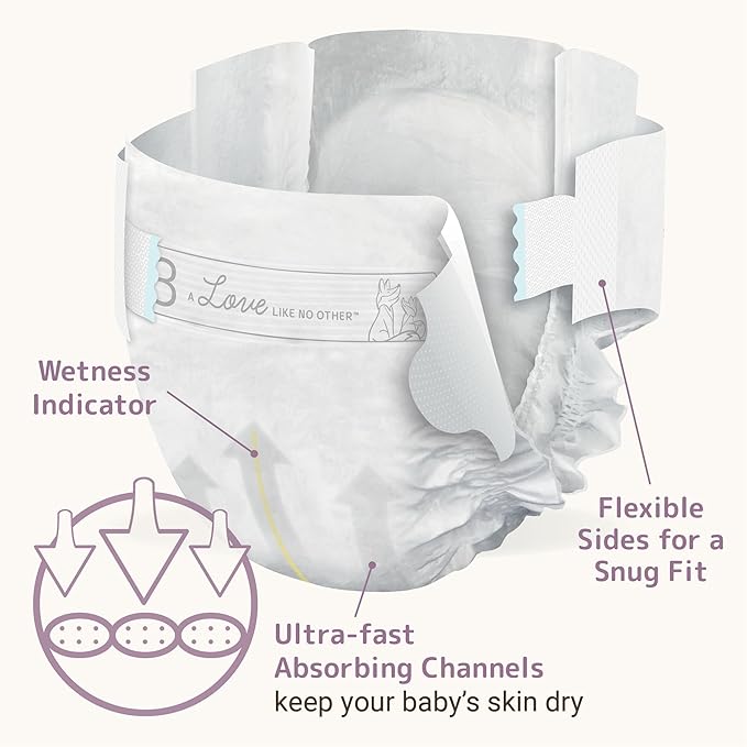 Bambo Nature Premium Eco-friendly Baby Diapers, Size 3 (9-18 Lbs), 29 Count
