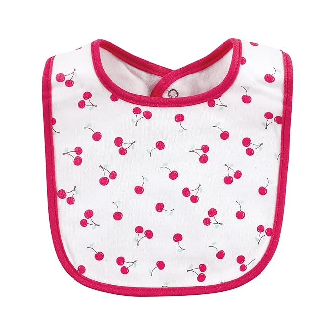 Hudson Baby Unisex Baby Cotton Bibs, Banana Split, One Size