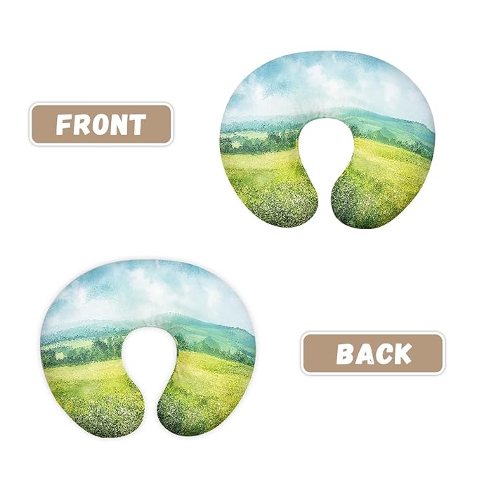 Forchrinse Watercolor View Painting Nursing Pillow Cover for Girls Boys Nursing Pillow Slipcover Breast Feeding Pillow Cover for Moms,Easy to Care
