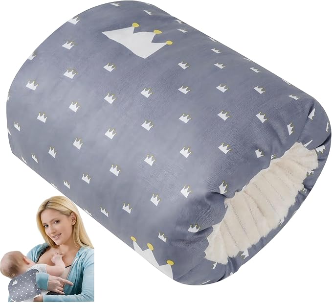 Baby Feeding Arm Pillow,Nursing Arm Pillows for Breastfeeding，Soft Cotton for Newborn, More Support for Mom and Baby,Portable and Washable,Ergonomic Nursing Essentials(Broadcrown)