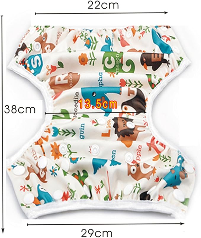 storeofbaby Reusable Swim Diapers Covers Waterproof Swimming Pants for 8-36lbs Unisex Baby Pack of 2