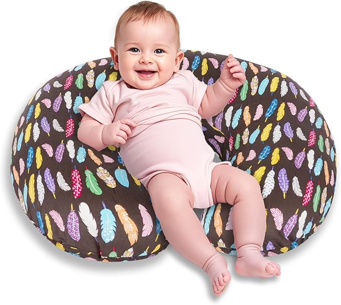 x-vesolje Nursing Pillow, Breastfeeding Pillow with Removable Cover, Ergonomic Breast Feeding Pillow, Baby Feeding Support Pillow for Mom Easier Breastfeeding- Original Size/Feather
