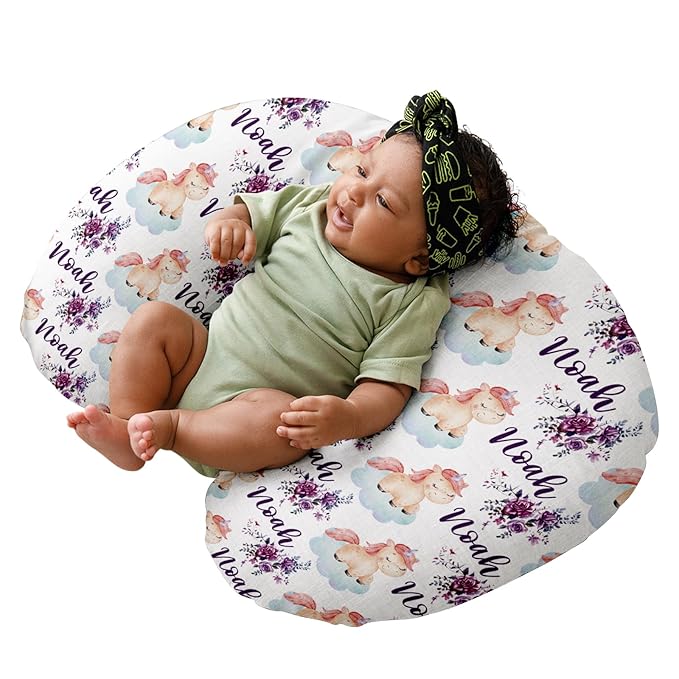 Dyoart Custom Baby Nursing Pillow Cover for Nursing, Animal Theme Removable Nursing Covers for Breastfeeding Pillows, Ultra Soft Comfortable Slipcover for Newborn Baby Boys and Girls