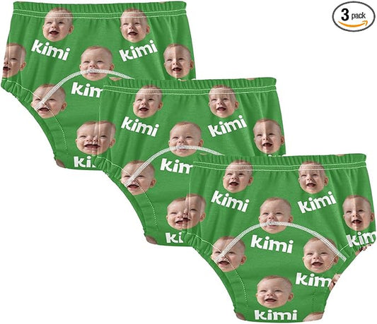 Joko Ivery 1 Green Custom Potty Training Pants Cotton Traning Potty Panty for Girls Toddlers Boys 5T 3Pcs