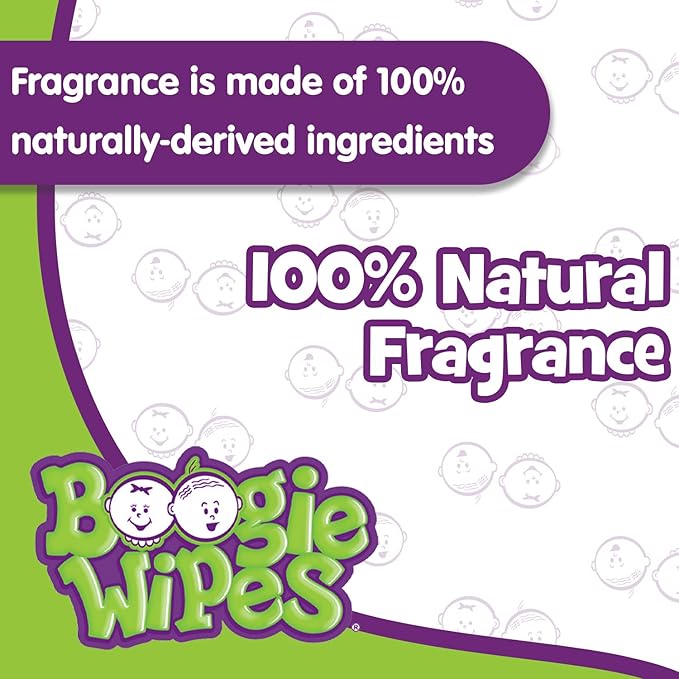Boogie Wipes, Fresh Scent Wet Nose Wipes for Kids and Baby, Allergy Relief, Soft Natural Saline Hand and Face Tissue with Aloe, Chamomile and Vitamin E