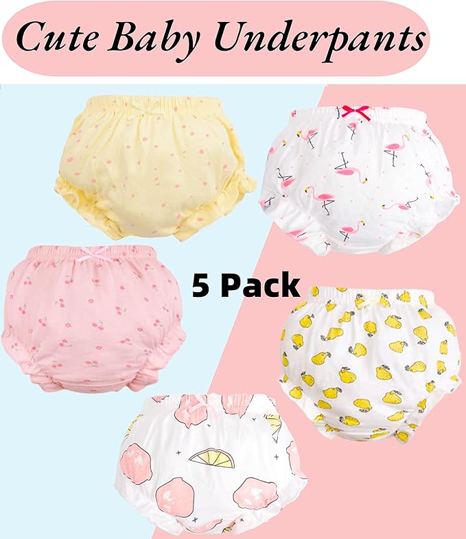 Diaper Cover - Baby Bloomers Cute Diaper Covers for Toddler Girls Underwear