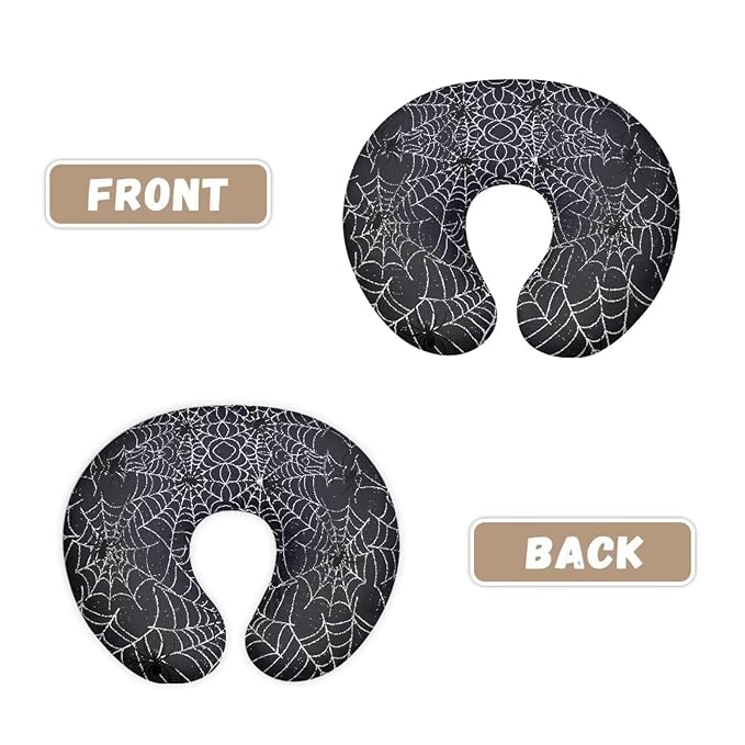 Spider Web Breastfeeding Pillow Cover Nursing Cover for Newborn Girls Boys Super Soft and Comfortable Slipcover Gift, 2 Packs