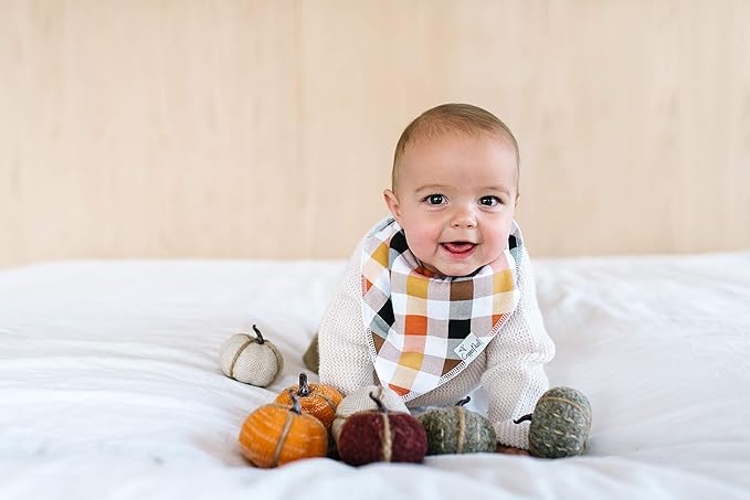 Copper Pearl Baby Bandana Bibs, 4 Pack