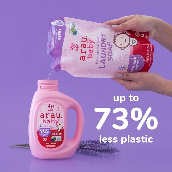 Arau Baby Liquid Laundry Soap Refill - Lavender (24.3 Fl Oz)