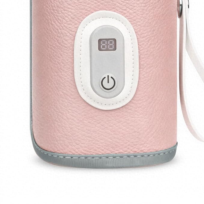 Rechargeable Bottle Warmer - Portable Milk Warmer, Fast Heating Bottle Warming for Breastmilk & Water | Precise Temperature Control, Digital Display for Travel, Mom & Dad, Home Nursery