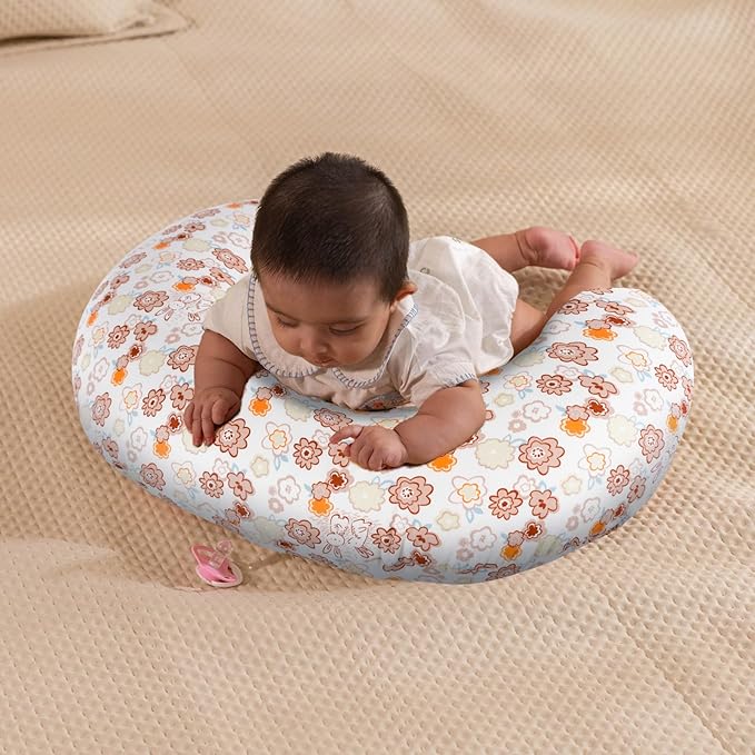 x-vesolje Baby Nursing Pillow for Breastfeeding, Adjustable Breastfeeding Pillow for Bottle Feeding, Nursing Support Pillow for Mom and Baby Healthier Nursing, Removable Cover- Cartoon Flower