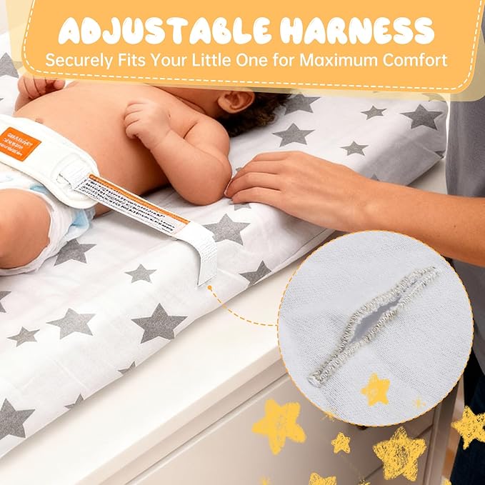 Changing Pad Cover Compatible with Graco, Diaper Changing Table Pad Cover, Made of Ultra Soft Jersey Material Cotton, Comfortable for Every Diaper Change, Easy to Clean