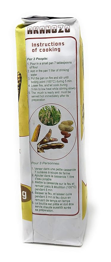 Akanozo "Composite Flour" (Ifu y'imvange)2.2 lbs or 1 kg. Nutritious Porridge Flour. Best for Children