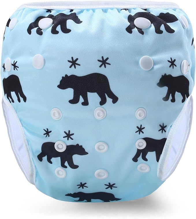 storeofbaby Reusable Swim Diapers Covers Waterproof Swimming Pants for 8-36lbs Unisex Baby Pack of 2