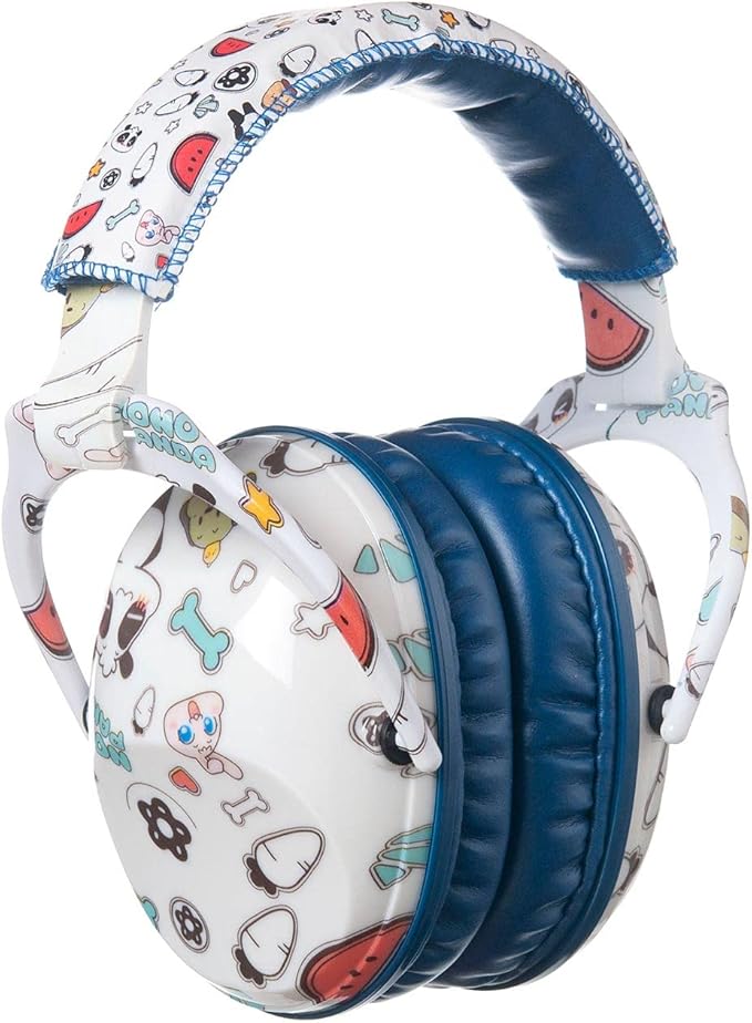 Kids Hearing Protection,25dB NRR Noise Reduction,Sound Proof for Kids,Toddler,Safety Earmuffs for Concert,Airplane,Autism,Monster Jam,Travel,School- Blue Panda