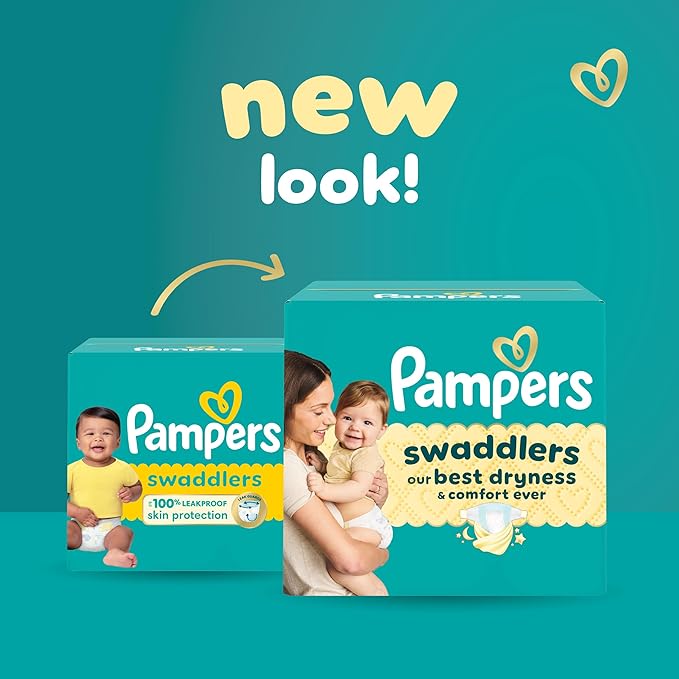 Pampers Swaddlers Diapers, Size 3 (13-26 lbs), 78 Count, Absorbent, Keeps Baby Dry and Comfortable, Skin Safe Disposable Baby Diaper