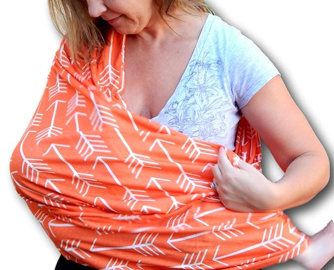 Nursing Scarf for Breastfeeding | Infinity Nursing Cover Hides Back for Privacy