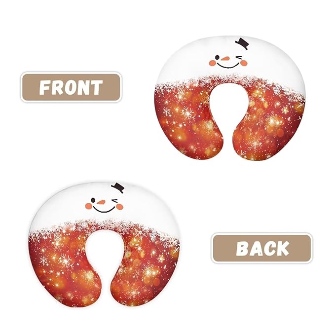 Shiny Snowflake Snowman Breastfeeding Pillow Cover Breastfeeding Nursing Pillow Slipcovers Super Soft Easy to Use and Dustptoof Christmas Decor