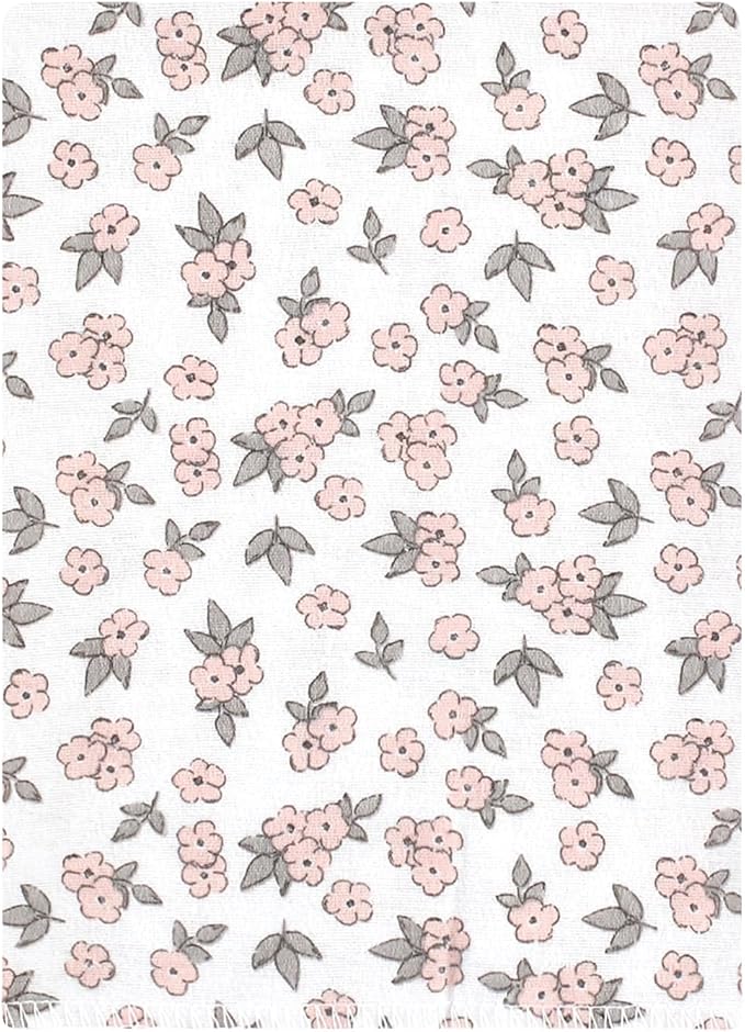 Hudson Baby Unisex Baby Cotton Flannel Burp Cloths Bundle, Wild Forest Pink, One Size