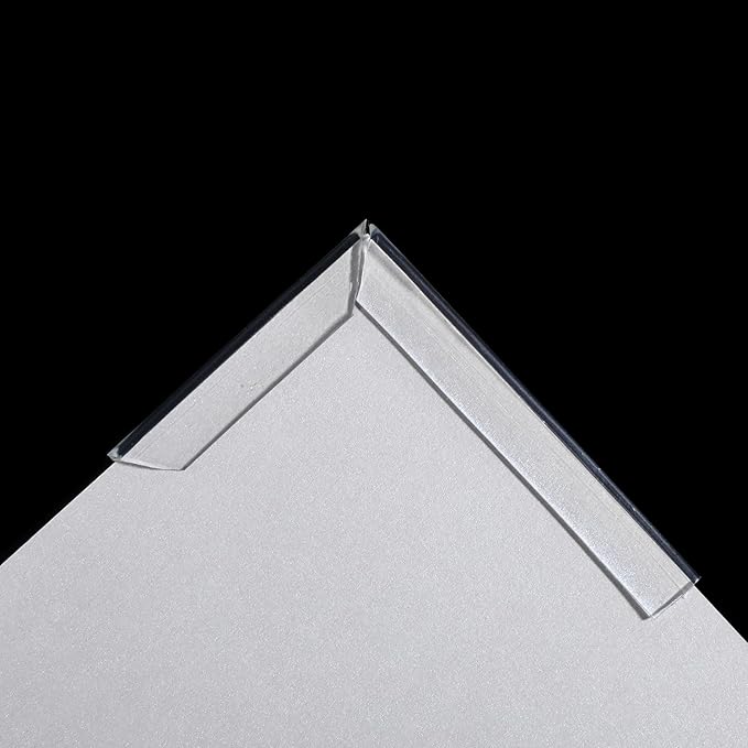 Rubber Edge Trim, U Channel Edge Protector Flexible Proof Edges Trims for Sharp Edges Clear 1/16" Slot, Fit for 0-3/32" Guard Protectors for Sheet Metal, Car Doors, Hatches, Table Corners 13Ft