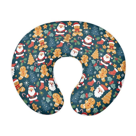 Merry Christmas Baby Breastfeeding Pillow Cover Nursing Cover for Newborn Girls Boys Super Soft and Comfortable for Home, 1 Pack