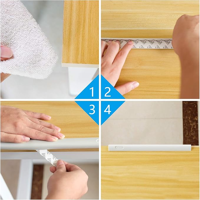Wall Corner Protector, Safety Baby Proofing Corner Cushion Table Edge Strip Protective Guard Table Corner Edge Furniture Protectors with Double Side Tape