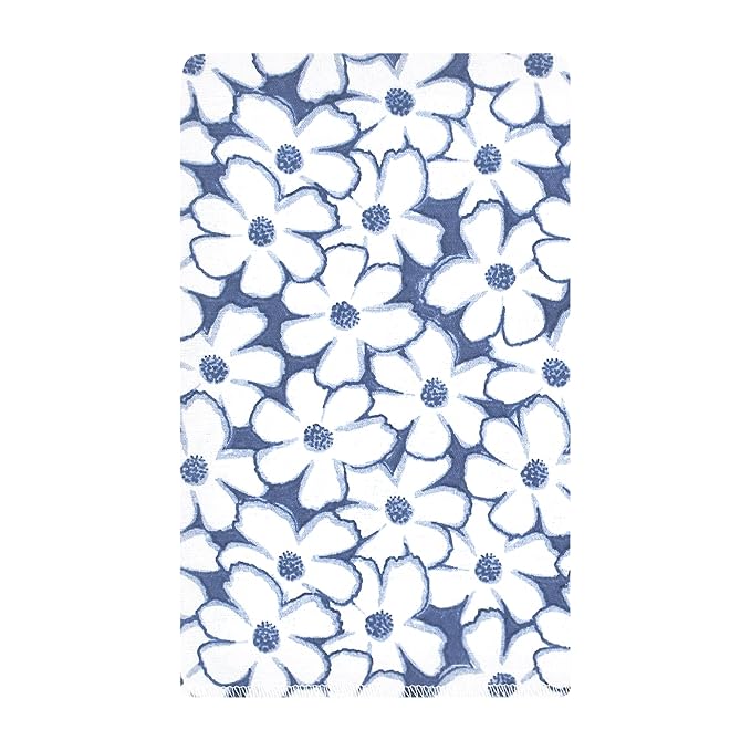 Hudson Baby Unisex Baby Cotton Flannel Burp Cloths 10-Pack, Blue Cosmos, One Size