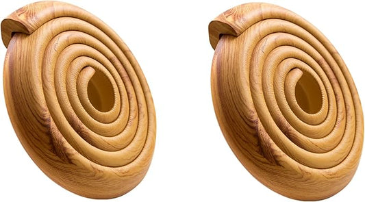 2 Pack I 6.5ft Wood Grain Look Table Edge Protector Corner Guards Child Toddler Bumper Strip Baby Proofing Wooden Furniture Without Color Distractions