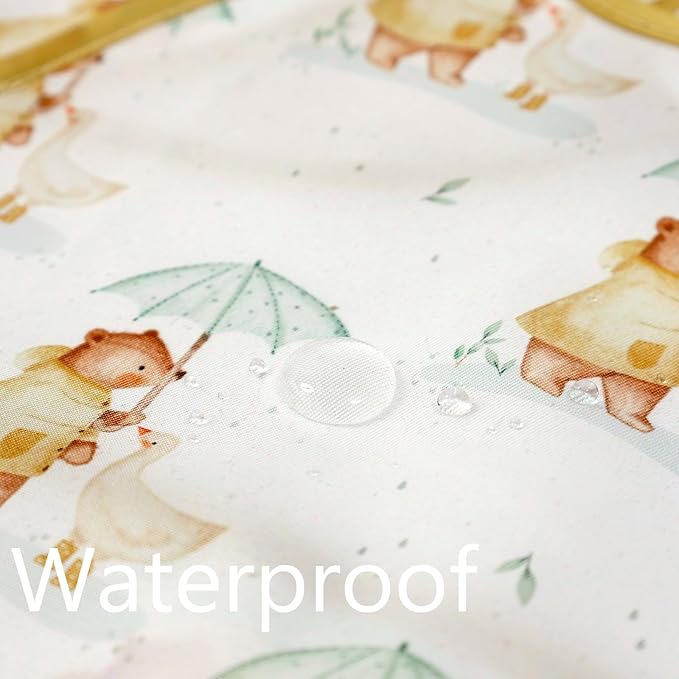Feeding Bibs for Baby,3 Pack-Waterproof & Easy Clean Baby Bibs for Eating,Toddlers & Infant,Reversible Pockets