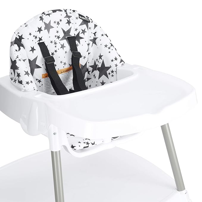 Evenflo Eat and Grow 4-in-1 Convertible High Chair (Pop Star White)