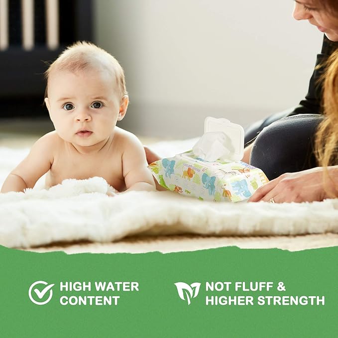 Sensitive Water Baby Diaper Wipes, Baby Wipes, Unscented, 4 Flip-top packs (320 Wipes Total)