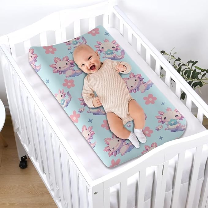 Changing Pad Covers for Boys Girls Carddle Sheet Set for Baby Boys Girls Breathable & Washable Cover