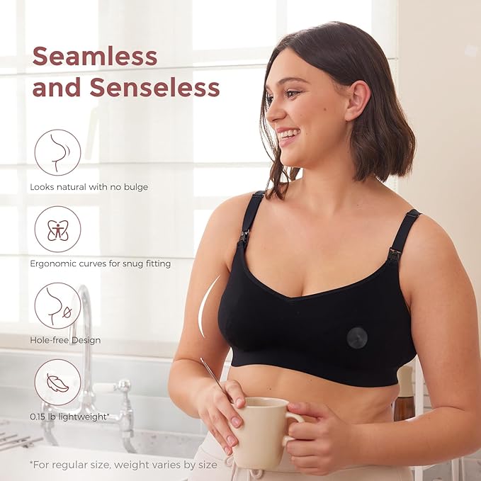 Momcozy 999 Hole-Free Metal Nipple Shields XXL Size