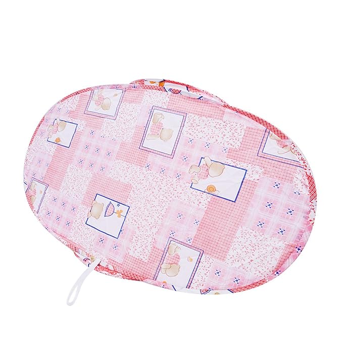Baby Crib Net Tent, Zipper Closure Folding Portable Breathable Baby Bed Net Cover for Infant (Pink)
