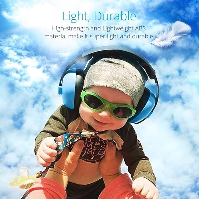 Noise Cancelling Headphones for Kids, Babies Ear Protection Earmuffs Noise Reduction for 0-3 Years Babies, Toddlers, Infant (Blue)