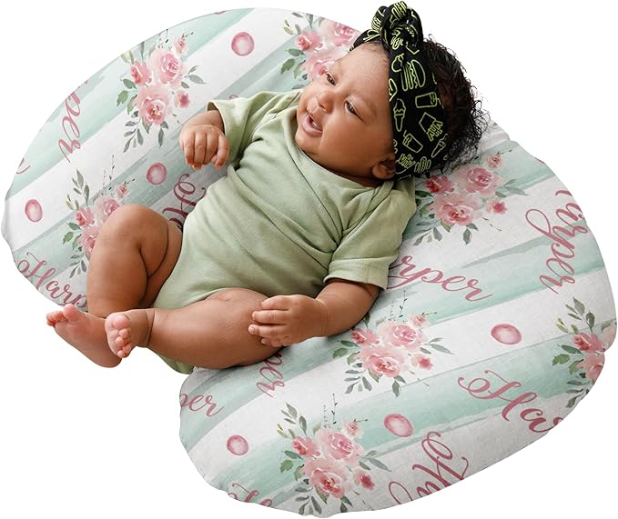 Dyoart Baby Nursing Pillow Cover,Personalized Name Soft Nursing Covers,Breastfeeding Pillow Slipcover for Bottle Feeding,Custom Gifts for Toddler Infannt(23"x19”x5.5")(one Size)