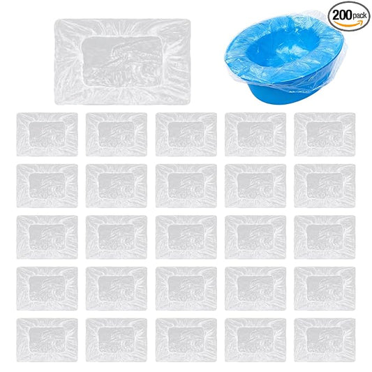 200 Pcs Potty Liners for Summer Infant My Size Potty Pro, Disposable Potty Bags with Elastic Edge, Easy-Clean Design for Toddler Training, Fits Most Potty Chairs, Portable Toilets & Travel Potties