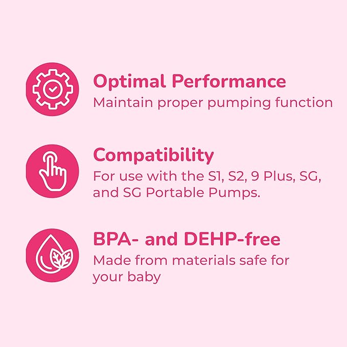 Spectra - Premium Breast Milk Pump Accessory Kit with Baby Bottles - Medium 24mm - Breast Pump Accessories - 2 Pack
