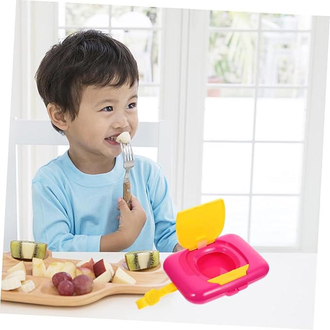 Wipe Box Refillable Dispenser Babywipes Tissue Reusable Wipe Container Hard Hat On- The- Go Wipes Dispenser Baby Carrier Portawipes Bag Holder Travel Portable